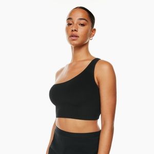 Aritzia Babaton, Sculpt Knit One Shoulder Crop Tank, Size M